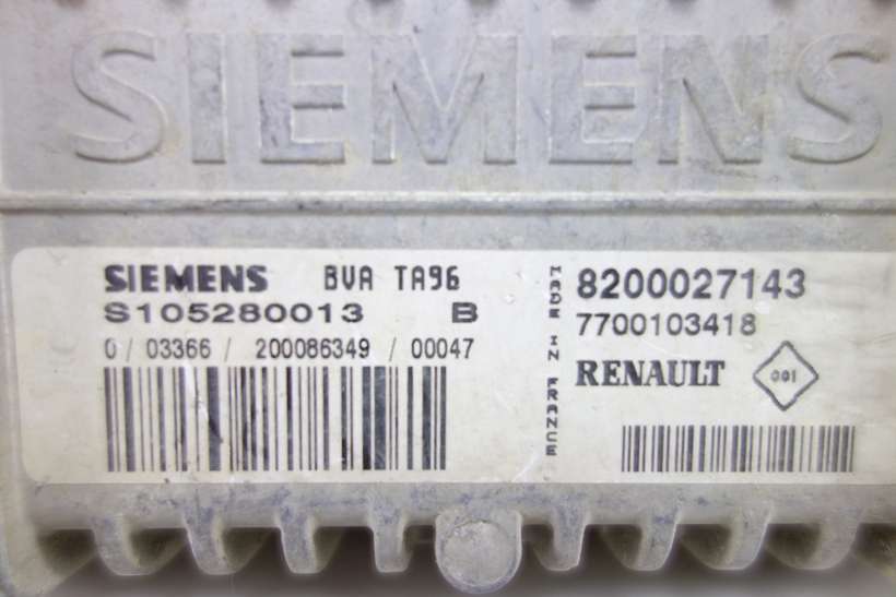 Centralita del motor Renault Laguna 8200027143 7700103418 Siemens S105280013B S105280013 B - foto 2