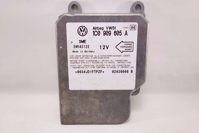 Centralita de airbag VW Golf 1C0909605A 1C0 909 605 A Siemens 5WK43122 5WK43 122 INDEX06 INDEX 06 - foto 1