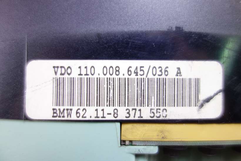 Cuadro de instrumentos Bmw E36 62118371558 62.11-8 371 550 Vdo 110008645036A 110.008.645/036 A 62118371558 62.11-8 371 558 INDEX 60 - foto 2
