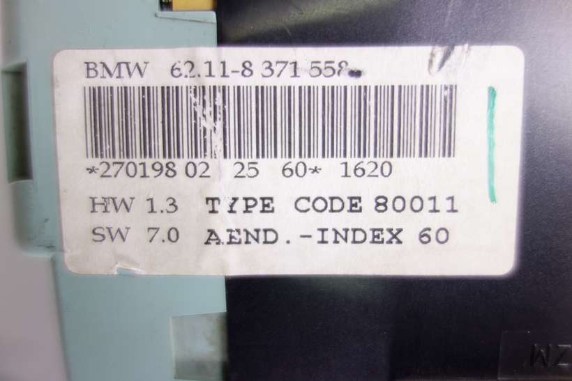 Cuadro de instrumentos Bmw E36 62118371558 62.11-8 371 550 Vdo 110008645036A 110.008.645/036 A 62118371558 62.11-8 371 558 INDEX 60 - foto 3