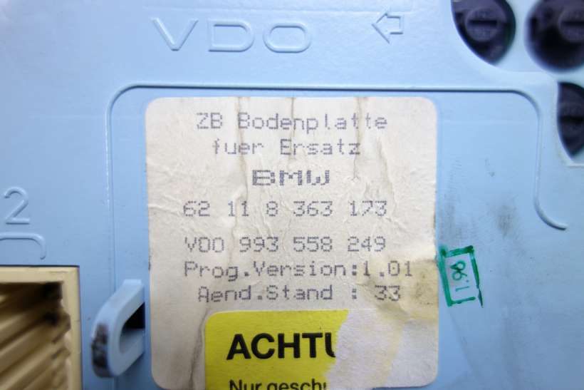 Cuadro de instrumentos Bmw E34 525i 62118363173 62 11 8 363 173 VDO 993558249 993 558 249 - foto 3