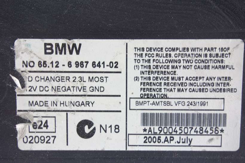Radio display BMW E90 E91 E92 E89 E87 E88 X1 6512696764102 65.12-6 967 641-02 8364931 8 364 931 - foto 3