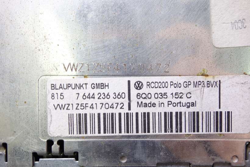 Radio display VW Polo 6Q0035152C 6Q0 035 152 C 7644236360 7 644 236 360 - foto 3