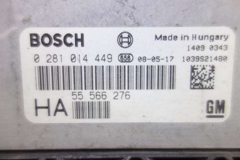 Centralita del motor Opel Vectra 55566276 55 566 276 Bosch 0281014449 0 281 014 449 1039S21480 HA - foto 2