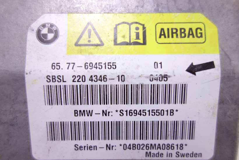 Centralita de airbag BMW E60 E61 E63 65776945155 65.77-6945155 220434610 220 4346-10 - foto 2