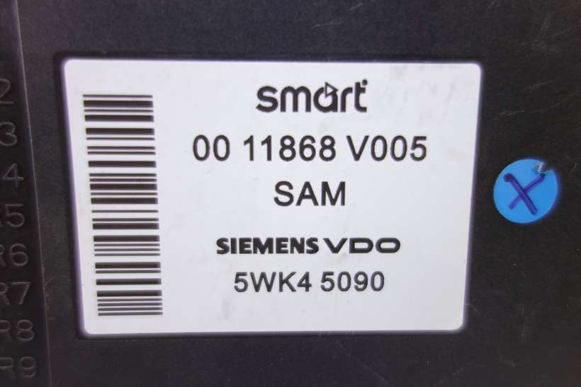 Caja de fusibles Smart Fortwo 450 Sam 0011868V005 00 11868 V005 Siemens Vdo 5WK45090 5WK4 5090 - foto 3