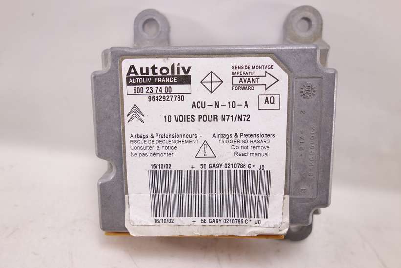 Centralita de airbag Citroen Xsara 9642927780 600237400 600 23 74 00 AQ - foto 1