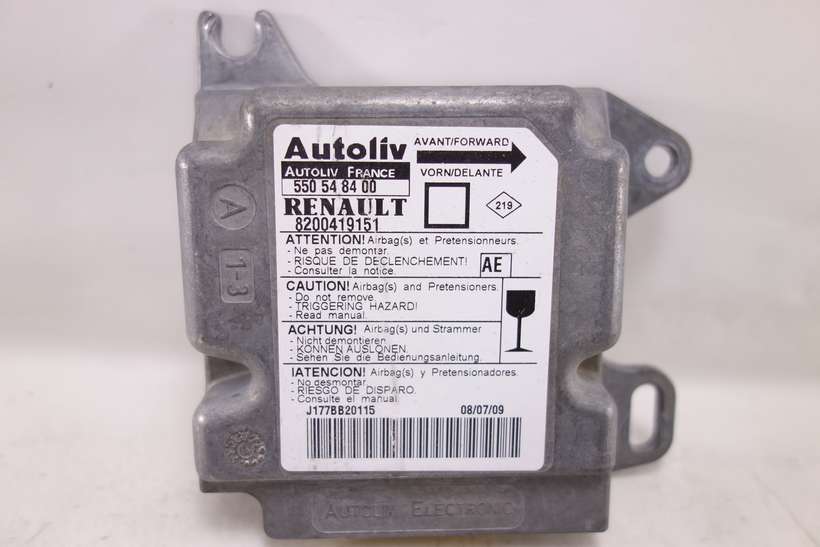Centralita de airbag Renault Megane 8200419151 550548400 550 54 84 00 AE - foto 1