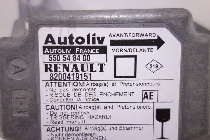 Centralita de airbag Renault Megane 8200419151 550548400 550 54 84 00 AE - foto 2