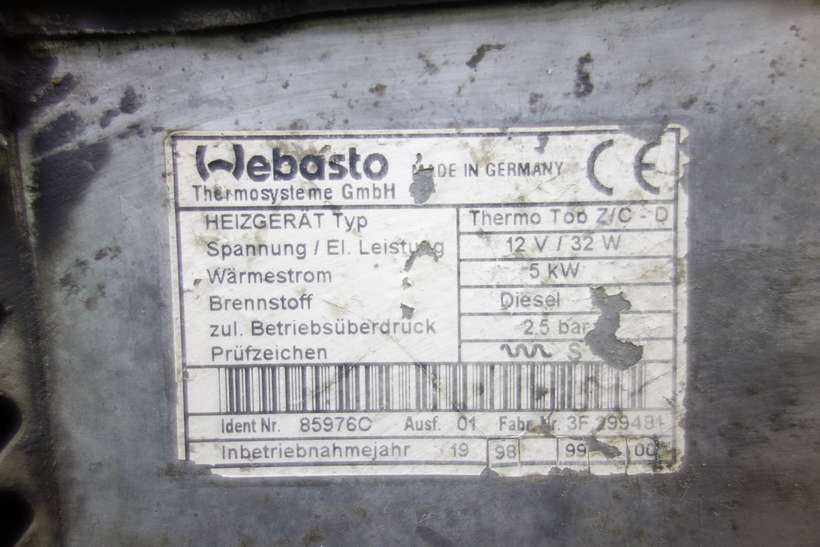 Motor de calefaccion Mercedes W202 2025000298  202 500 02 98 Webasto 88874B - foto 3