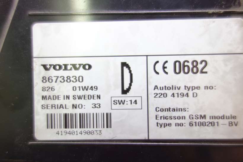 Radio display Volvo V70 XC70 S60 86511521 8651152-1 VO2640 11621329N 8673830 2204194D 9491217 9491792 - foto 4