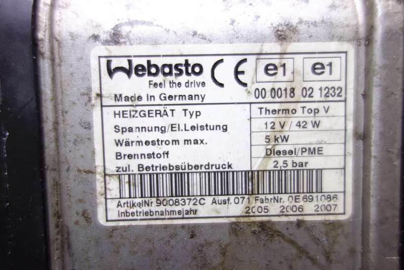Calefaccion auxiliar VW Touran 1K0815065R 1K0 815 065R 9007184H 9008372C 0E691086 Webasto 000018021232 00 0018 02 1232 9008372C - foto 2