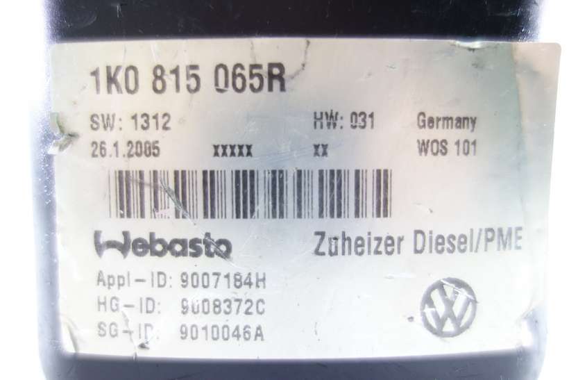 Calefaccion auxiliar VW Touran 1K0815065R 1K0 815 065R 9007184H 9008372C 0E691086 Webasto 000018021232 00 0018 02 1232 9008372C - foto 3