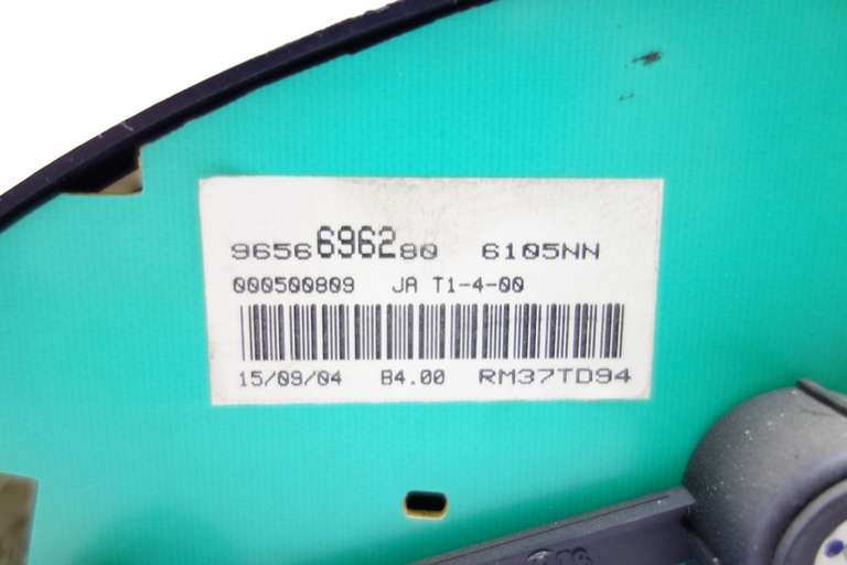 Cuadro de instrumentos Peugeot 206 9656696280 RM37TD94 000500809 - foto 3