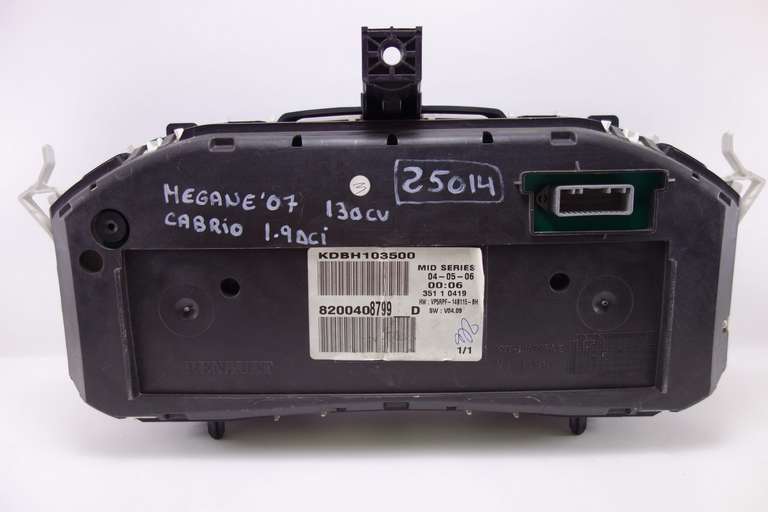 Cuadro de instrumentos Renault Megane 8200408799D 8200408799 D VP5RPF14B115B VP5RPF-14B115-BH - foto 2