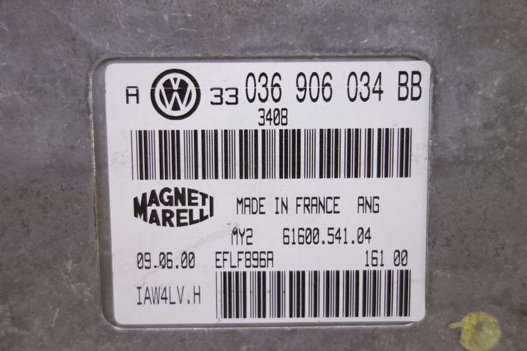 Centralita del motor VW Golf Bora 036906034BB 036 906 034 BB Magneti Mareli 6160054104 61600.541.04 - foto 2