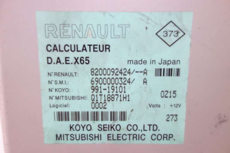 Centralita de airbag Renault Clio 8200092424A 8200092424-A 6900000324A 6900000324 A - foto 2