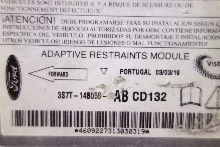 Centralita de airbag Ford Mondeo 3S7T14B056AB 3S7T-14B056-AB - foto 2