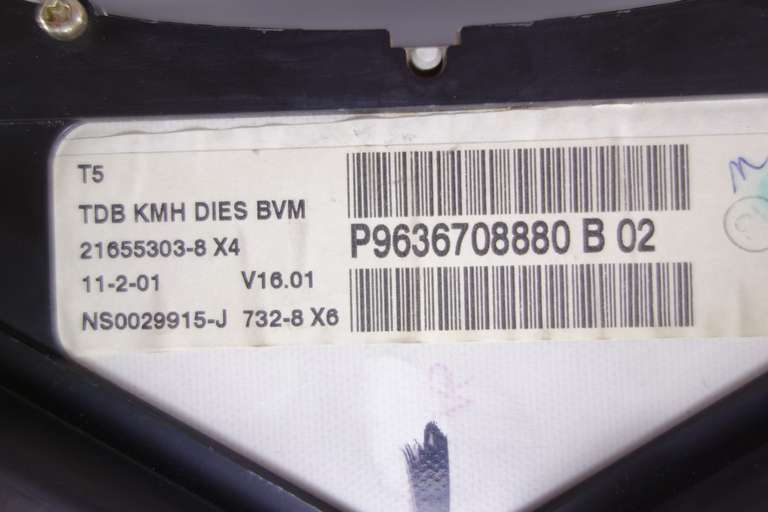 Cuadro de instrumentos Peugeot 307 P9636708880B02 P9636708880 B 02 - foto 3