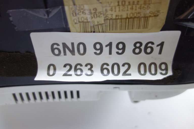 Cuadro de instrumentos VW Polo 6N0919861 6N0 919 861 0263602009 0 263 602 009 - foto 3