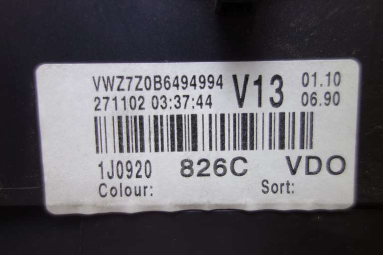 Cuadro de instrumentos VW Golf 1J0920826C 1J0920 826C 110080131004 110.080.131/004 - foto 4