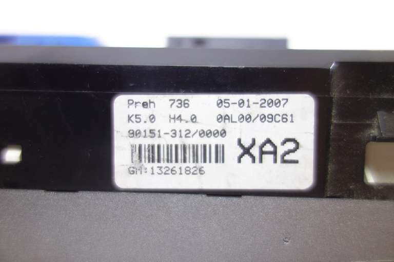 Panel de clima Opel Astra 13261826 901513120000 90151-312/0000 0AL00/09C61 - foto 3