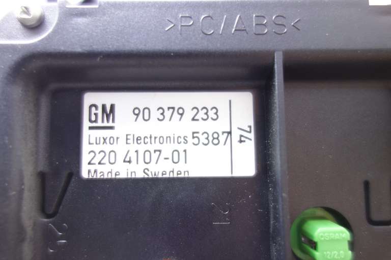 Cuadro de instrumentos Opel Omega 90491263 90 491 263 90379233 90 379 233 220410701 220 4107-01 88481651 X69110283 X69-110.283 - foto 4