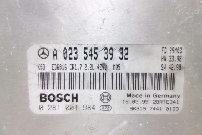 Centralita del motor Mercedes Vito A0235453932 A 023 545 39 32 Bosch 0281001984 0 281 001 984 28RTE341 - foto 2