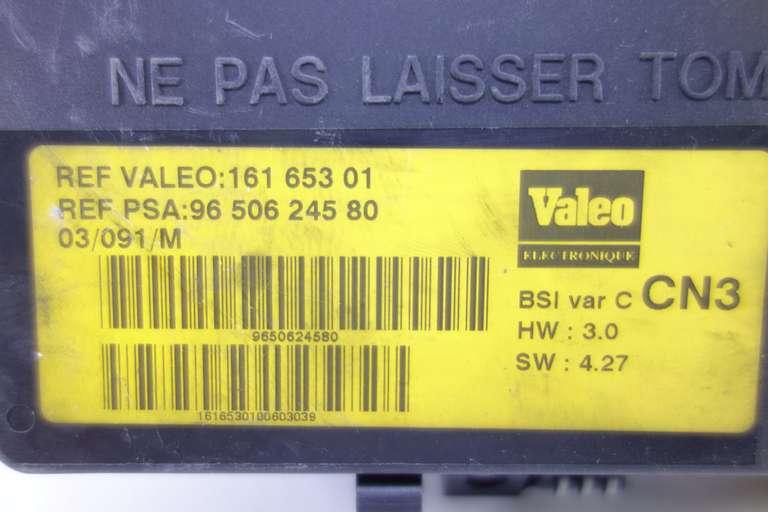Caja de fusibles Citroen Xsara 9650624580 96 506 245 80 16165301 161 653 01 - foto 2