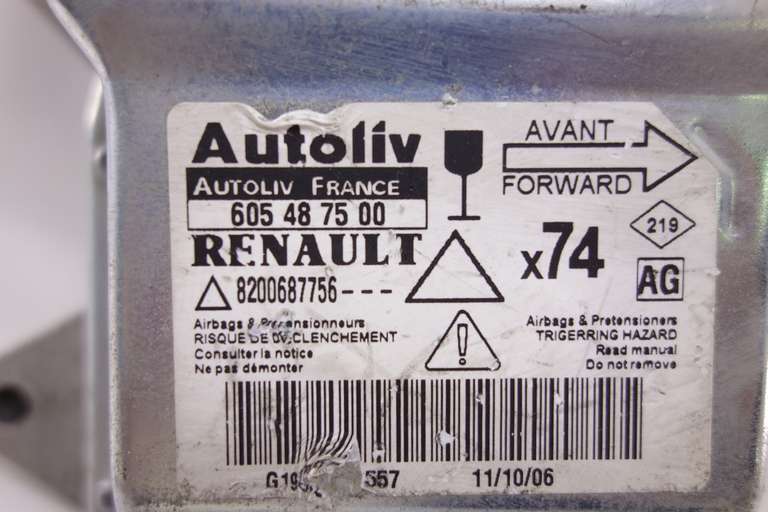 Centralita de airbag Renault Laguna 8200687756 605487500 605 48 75 00 AG - foto 2