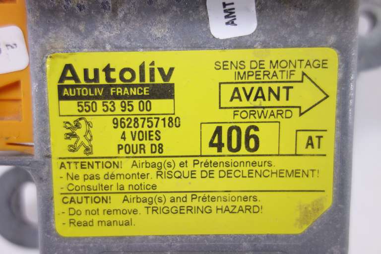 Centralita de airbag Peugeot 406 9628757180 550539500 550 53 95 00 AT - foto 2