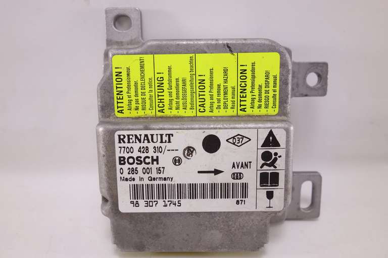Centralita de airbag Renault Clio 7700428310 7700 428 310 Bosch 0285001157 0 285 001 157 - foto 1