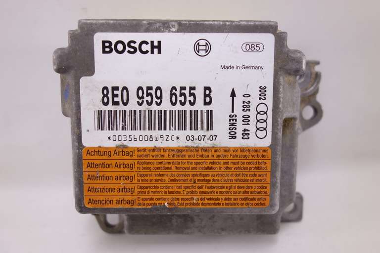 Centralita de airbag Audi A4 B6 8E0959655B 8E0 959 655 B Bosch 0285001483 0 285 001 483 - foto 1