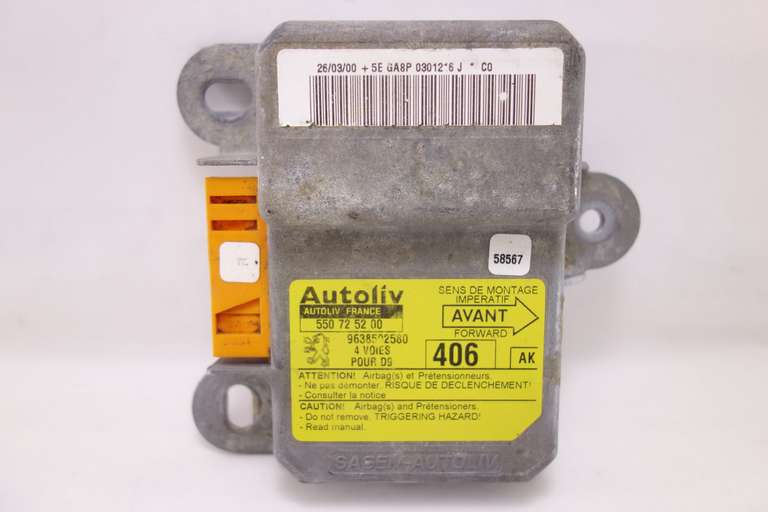 Centralita de airbag Peugeot 406 9638502580 550725200 550 72 52 00 AK - foto 1