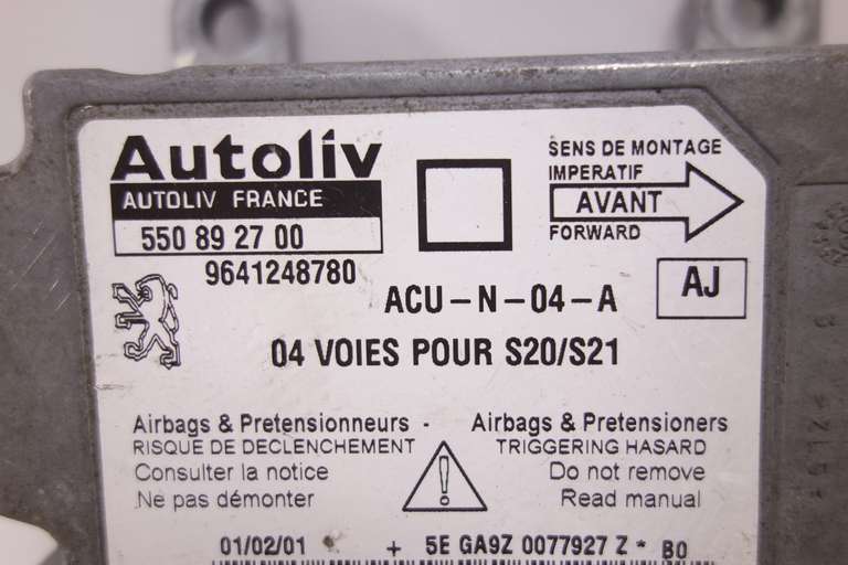 Centralita de airbag Peugeot 106 Citroen Saxo 9641248780 550892700 550 89 27 00 AJ - foto 2