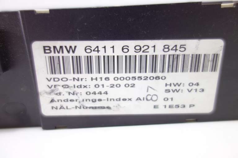 Panel de clima BMW E46 64116921845 6411 6 921 845 H16000552060 H16 000552060 - foto 3