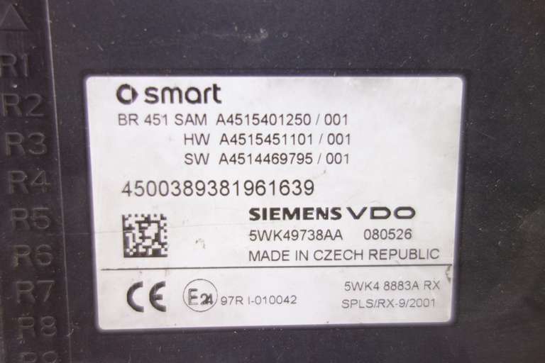 Caja de fusibles Smart ForTwo A4515401250 A4515451101 A4514469795 5WK49738AA 5WK48883A 5WK4 8883A - foto 3