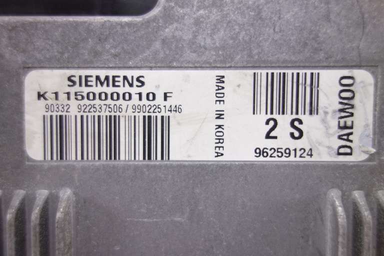 Centralita del motor Daewoo Matiz Siemens 96259124 K115000010F K115000010 F - foto 2