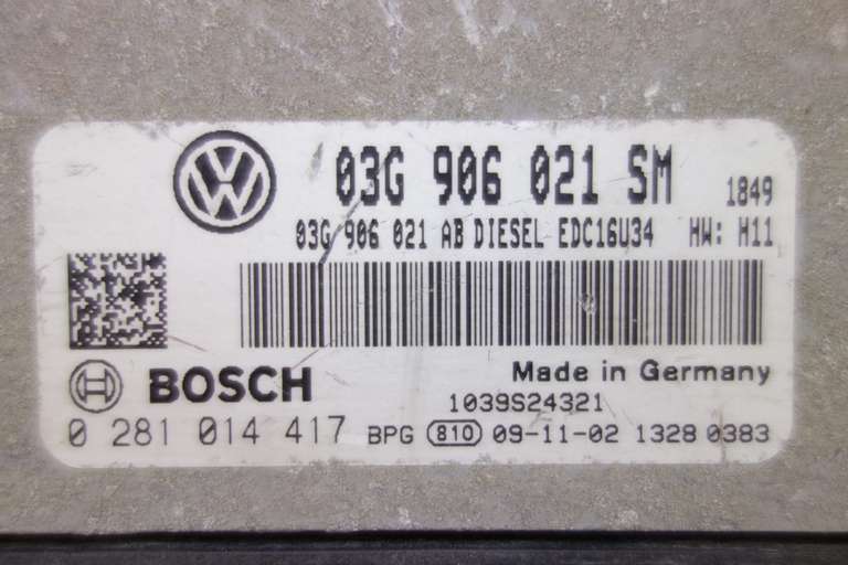 Centralita del motor VW Golf Seat Skoda 03G906021SM 03G 906 021 SM Bosch 0281014417 0 281 014 417 1039S24321 - foto 2