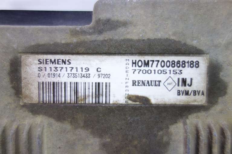 Centralita del motor Renault HOM7700868188 7700105153 Siemens S113717119C S113717119 C - foto 2