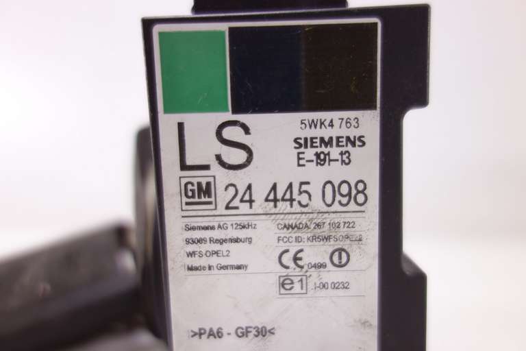 Lector de llave Opel Agila Astra G Zafira A Corsa C Meriva A Vectra B 24445098 24 445 098 LS Siemens 5WK4763 5WK4 763 - foto 2