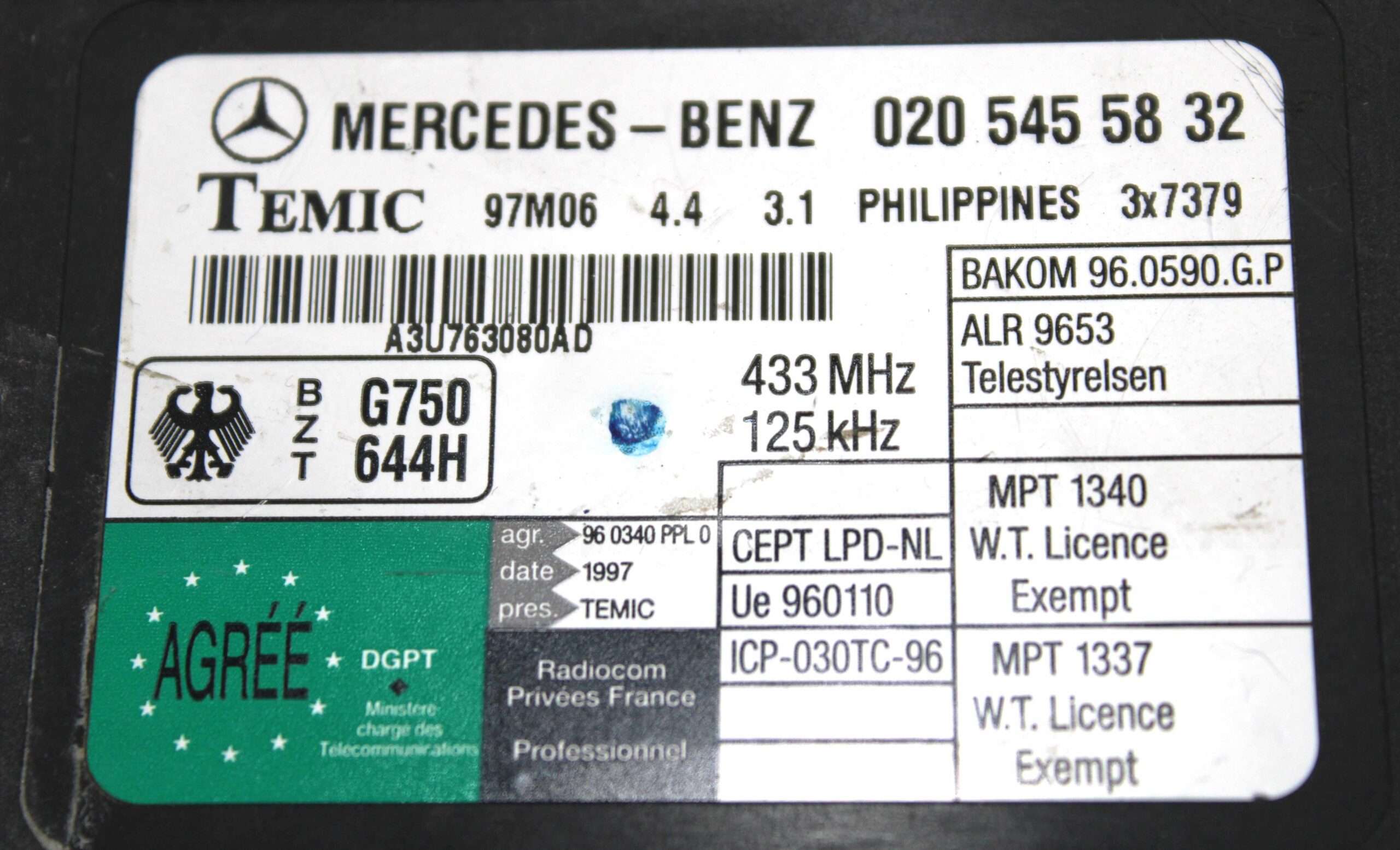 Módulo Control Mercedes W638 - foto 2