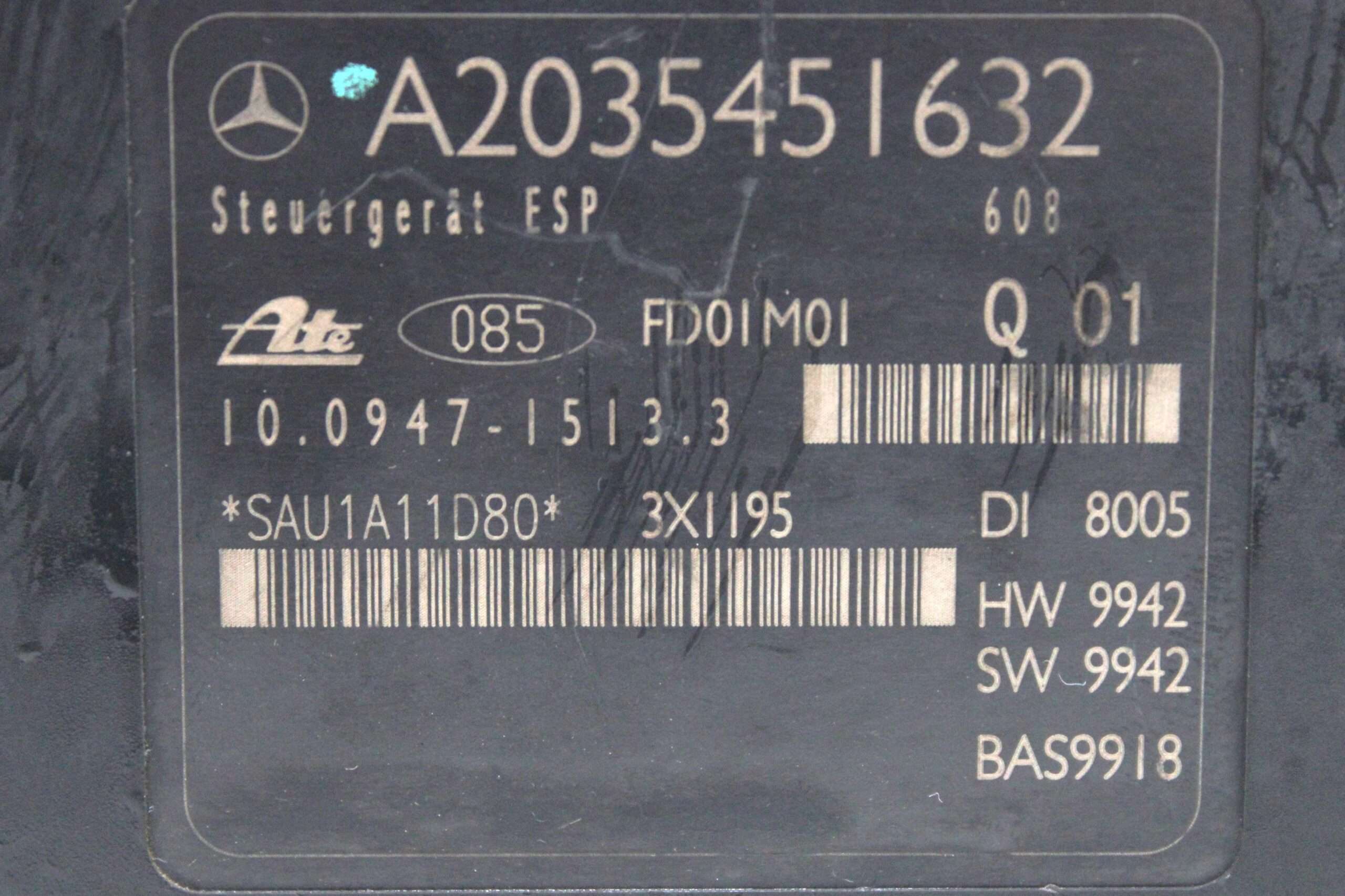 ABS Mercedes W203 W209 - foto 3