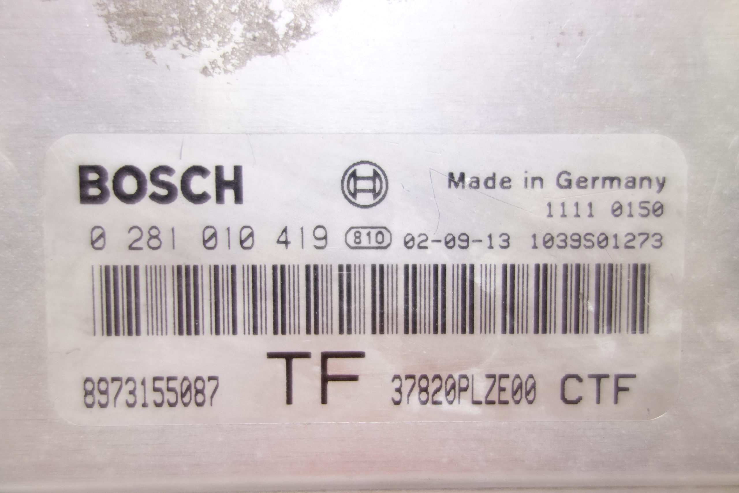 Centralita del motor Honda Civic 8973155087 37820PLZE00 Bosch 0281010419 0 281 010 419 TF - foto 3
