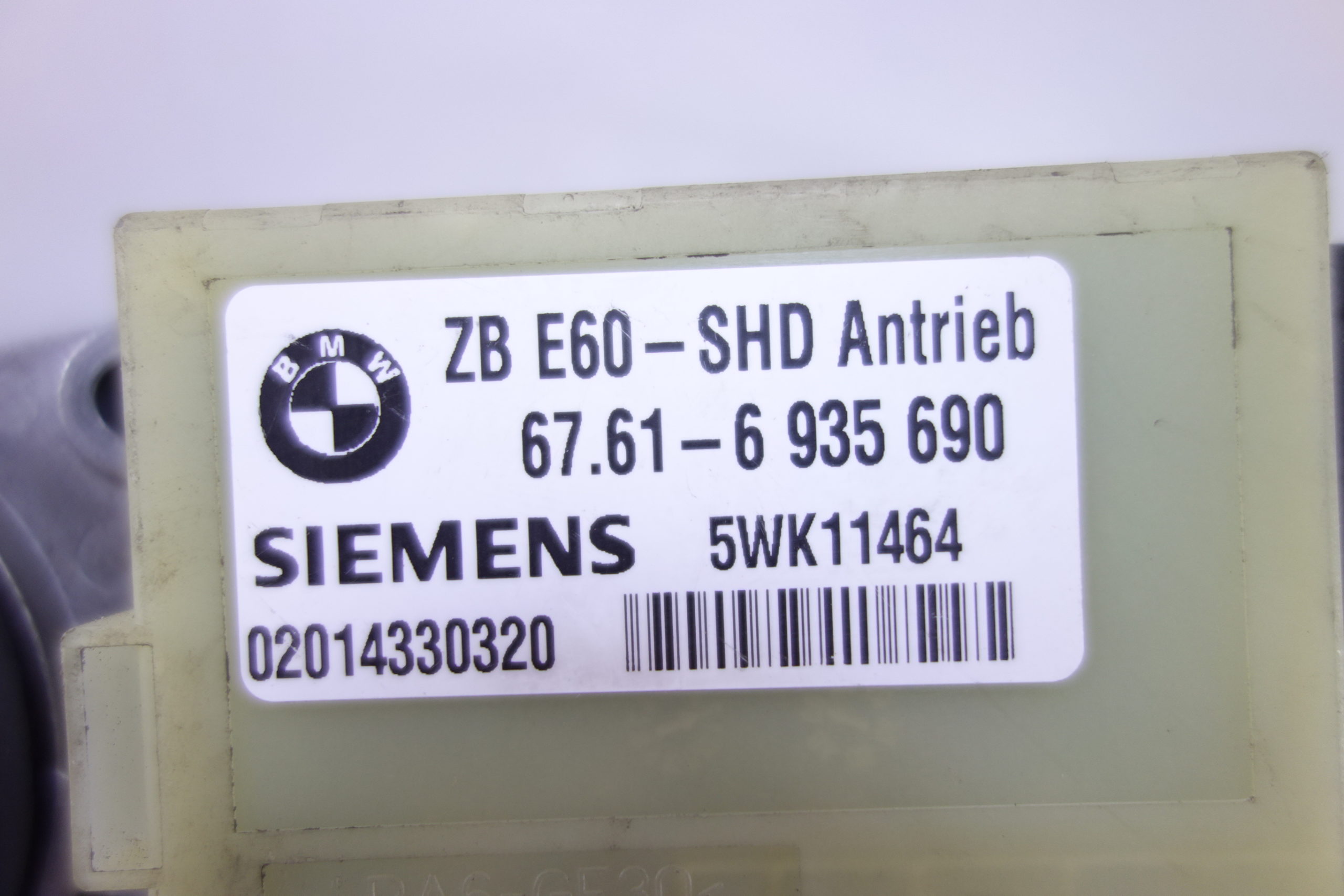 Motor de techo electrico BMW E60 E61 E65 67616935690 67.61-6 935 690 Siemens 5WK11464 - foto 2