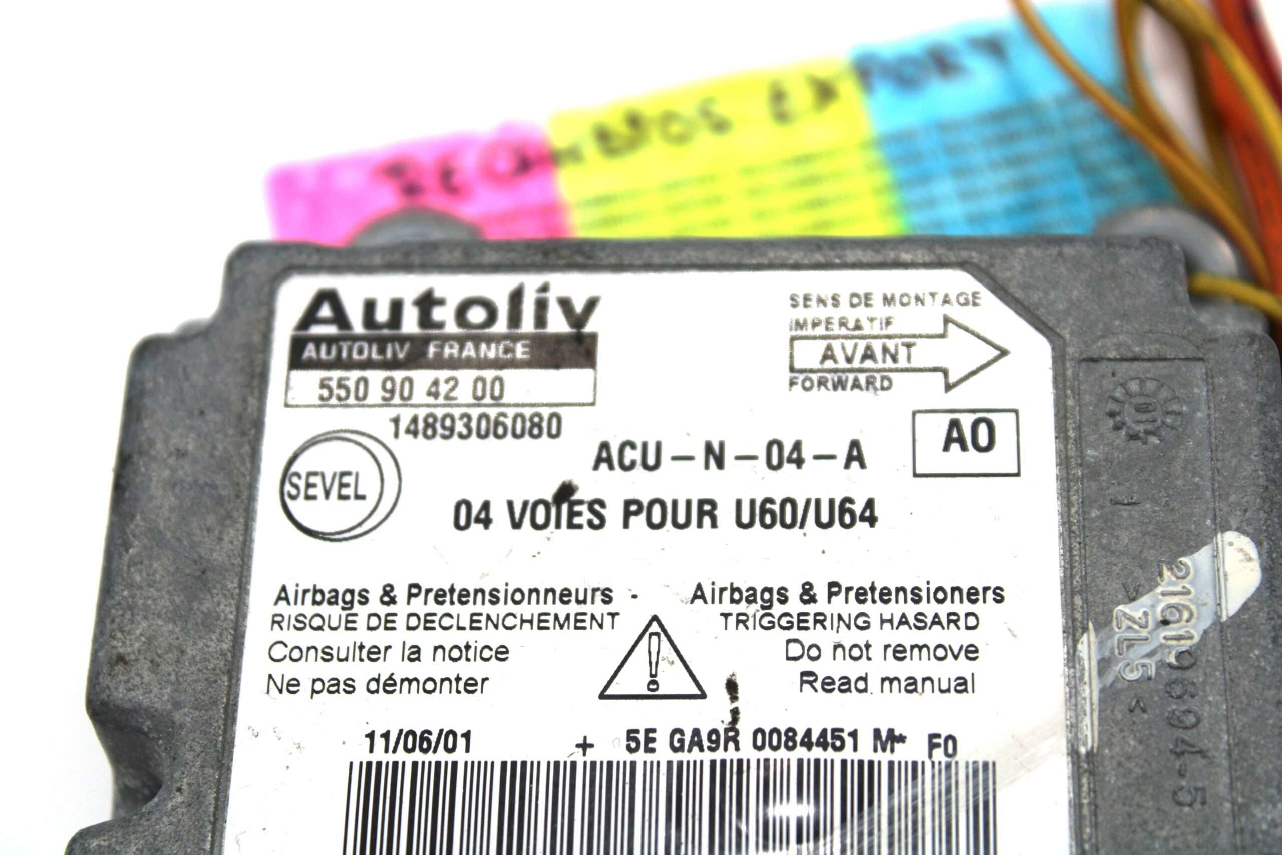Centralita de Airbag Fiat Scudo Peugeot Expert AO - foto 2