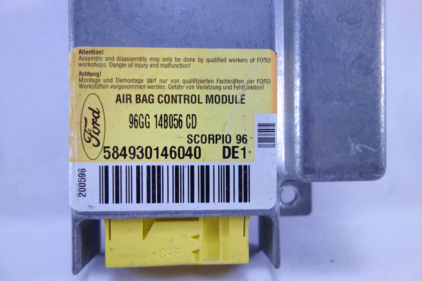 Centralita de airbag Ford Scorpio 96GG14B056CD 96GG 14B056 CD - foto 2