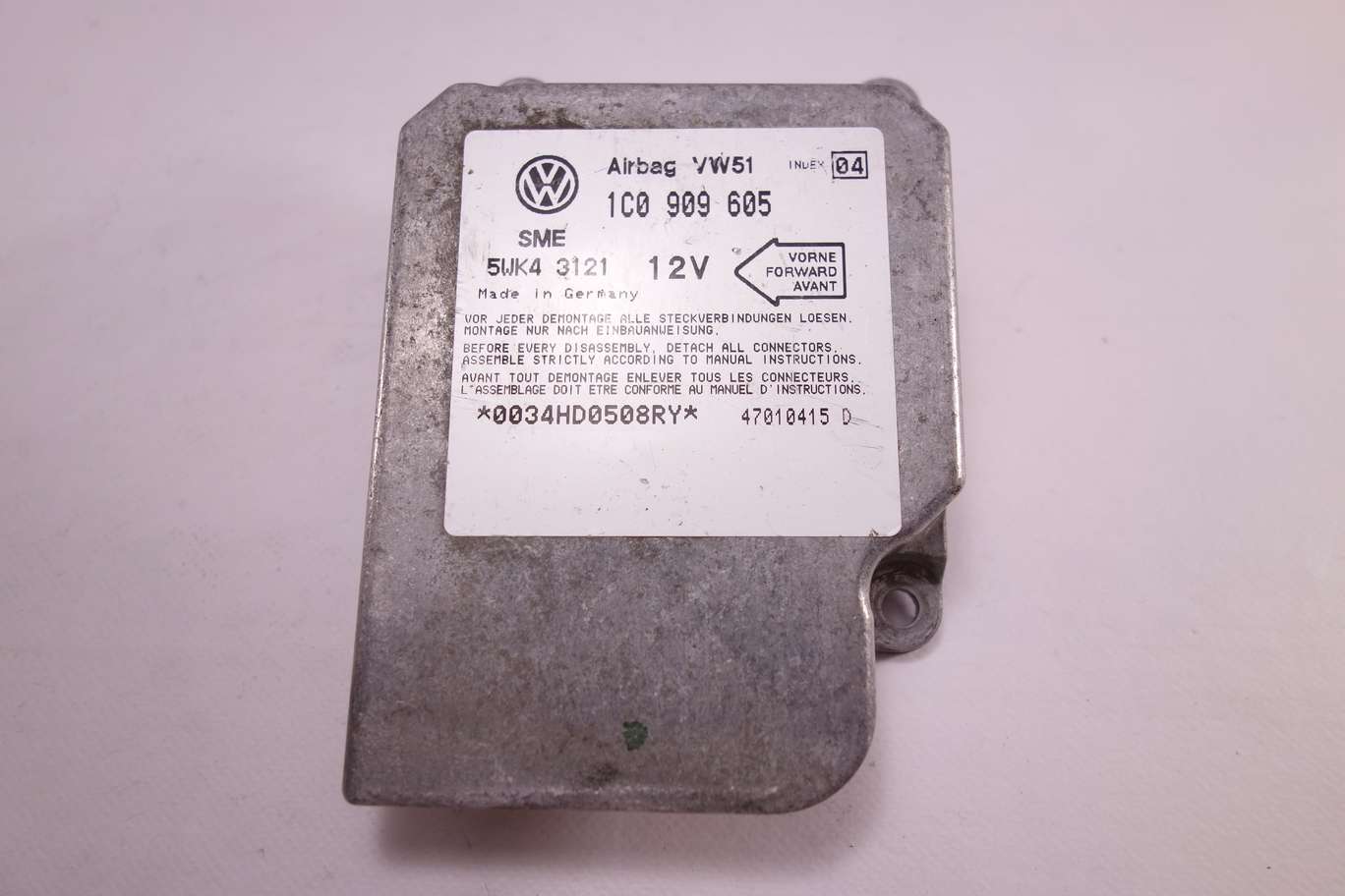Centralita de airbag VW Golf 1C0909605 1C0 909 605 Siemens 5WK43121 04 - foto 1