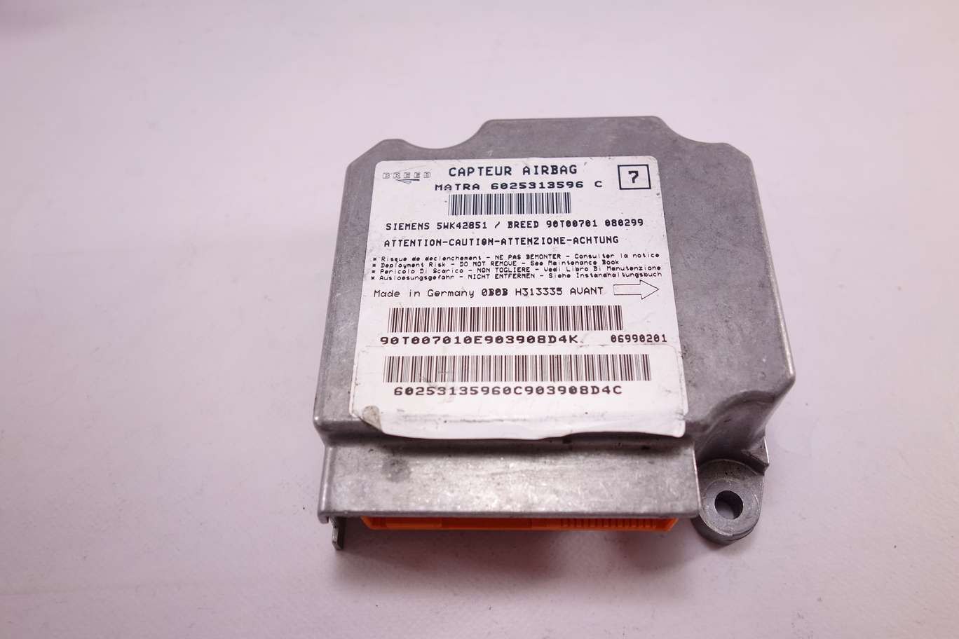 Centralita de airbag Renault Espace 6025313596C 6025313596 C Siemens 5WK42851 - foto 1