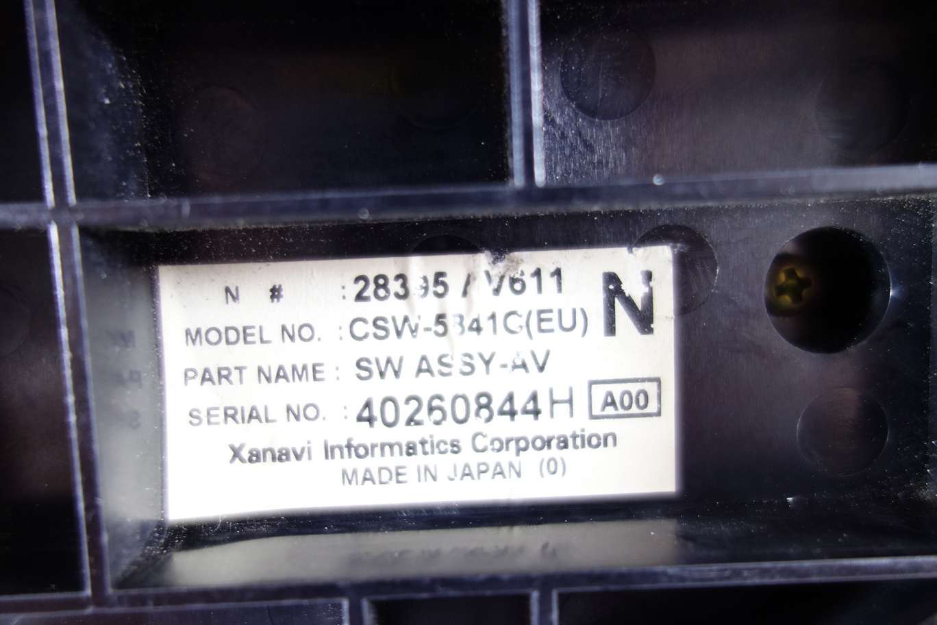 Panel de clima Nissan Primera 28395AV611 28395 AV611 CSW5841C CSW-5841C - foto 2